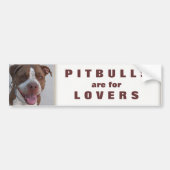 Pitbull Play met mij Bumpersticker (Voorkant)