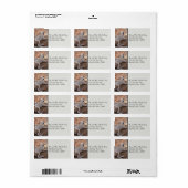 Pitbull Porch Dog Adresetiketten Etiket (Full Sheet)