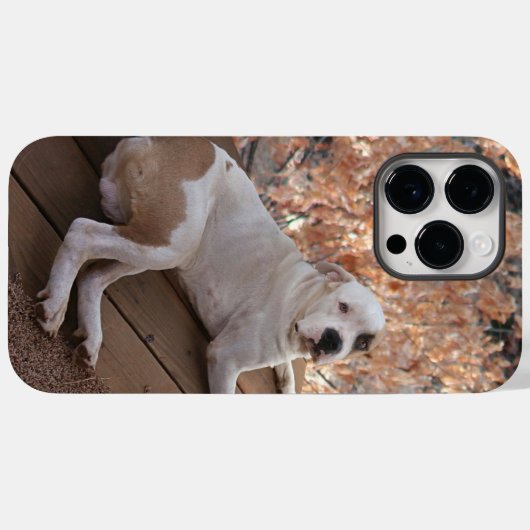 Pitbull Porch Dog iPhone Case (Achterkant (horizontaal))