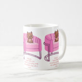 Pitbull Power: Sip en glimlach met een komische tw Koffiemok (Voorkant rechts)