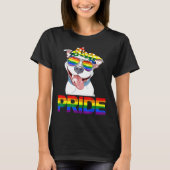 Pitbull Pride LGBT Pride Pitbull Lover Gay Lesbisc T-shirt (Voorkant)