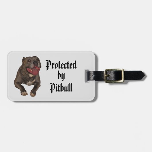 Pitbull Protection Bagagelabel (Voorkant horizontaal)