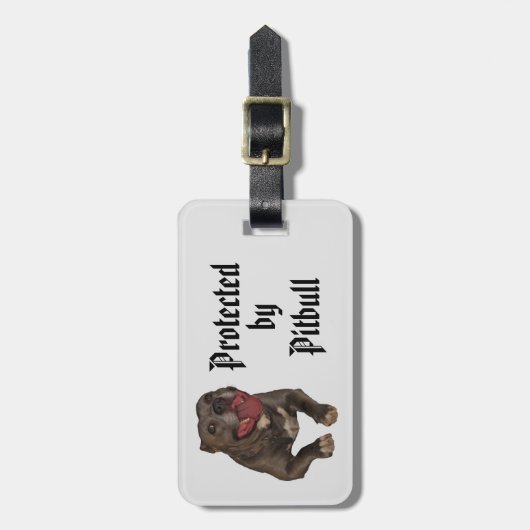 Pitbull Protection Bagagelabel (Voorkant verticaal)