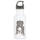 Pitbull Pup Waterfles (Voorkant)