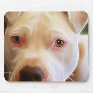 Pitbull Puppy Dog Eyes Art Muismat