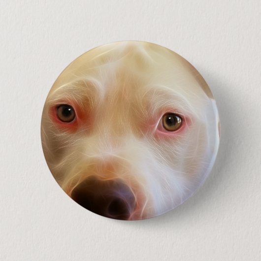 Pitbull Puppy Dog Eyes Art Ronde Button 5,7 Cm (Voorkant)