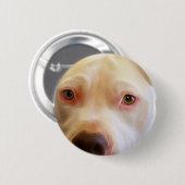 Pitbull Puppy Dog Eyes Art Ronde Button 5,7 Cm (Voorkant /achterkant)