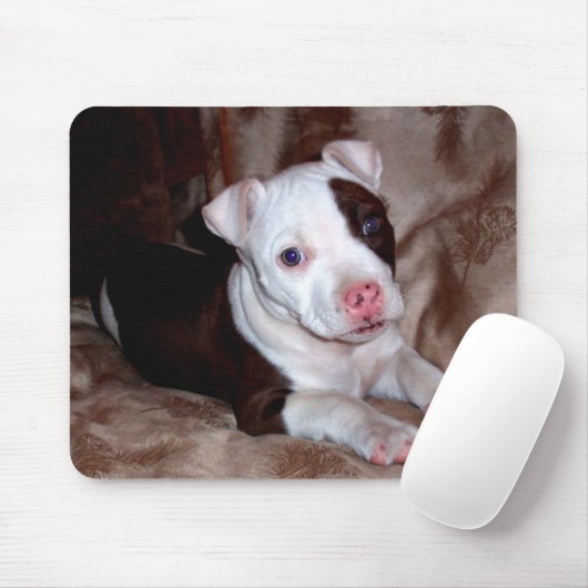 Pitbull Puppy Mousepad Muismat (Met muis)