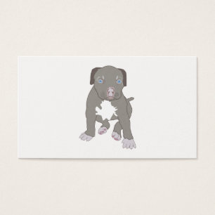 Pitbull Puppy Visitekaartje