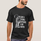 Pitbull redt een Pitbull Funny Dog Rescue Pitbull  T-shirt (Voorkant)