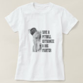 Pitbull redt een Pitbull Funny Dog Rescue Pitbull  T-shirt (Design voorkant)