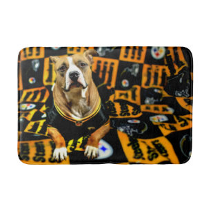 Pitbull Rescue Dog Football Fantaat Badmat