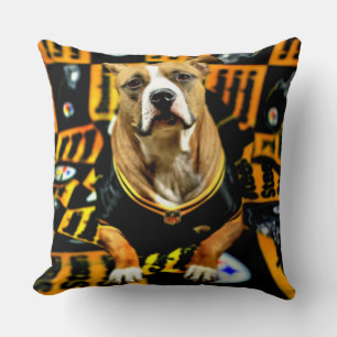 Pitbull Rescue Dog Football Fantaat Kussen