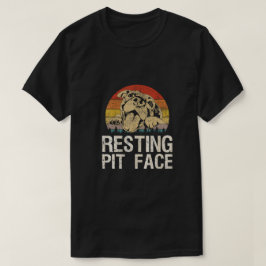Pitbull Resting Pit Face - Funny Pitbull L T-shirt