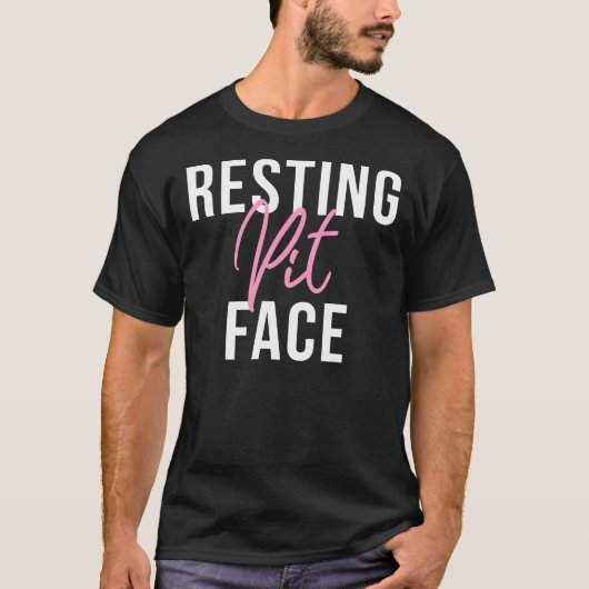 Pitbull Resting Pit Face Funny Pitbull Lov T-shirt (Voorkant)