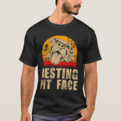 Pitbull Resting Pit Face Funny Pitbull Lov T-shirt (Voorkant)