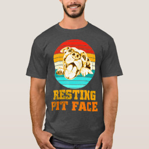 Pitbull Resting Pit Face Pitbull Dogs Love T-shirt