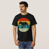 pitbull retro silhouette 70s t-shirt (Voorkant volledig)