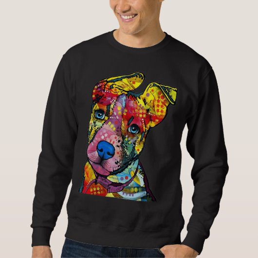 Pitbull S kleurrijke pitbulls 370 Trui (Voorkant)