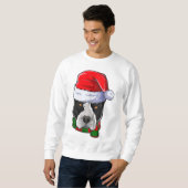 Pitbull Santa Claus Jongenskleding, Kerst kinder D Trui (Voorkant volledig)