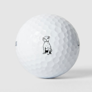 pitbull Schattige Dog Golfballen