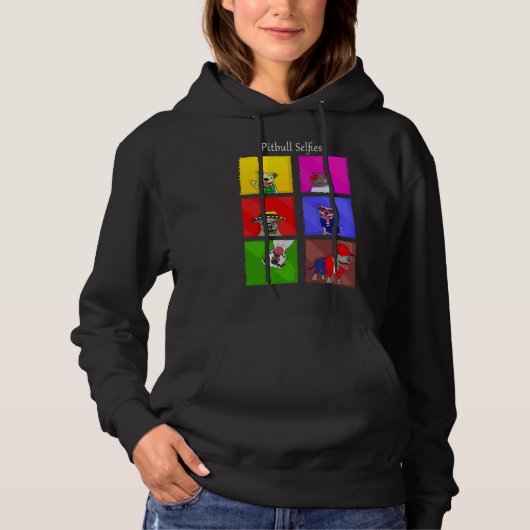 Pitbull Selfies Hoodie (Voorkant)