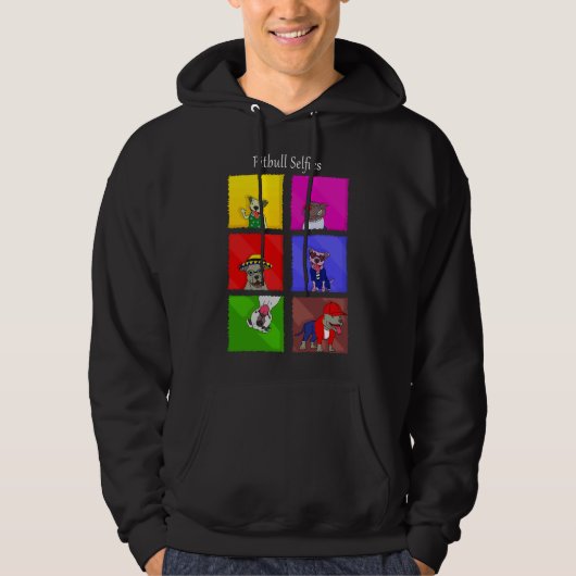 Pitbull Selfies Hoodie (Voorkant)
