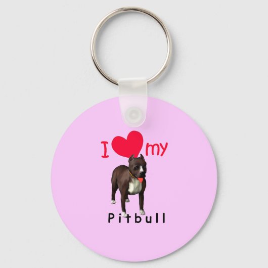 Pitbull Sleutelhanger (Voorkant)
