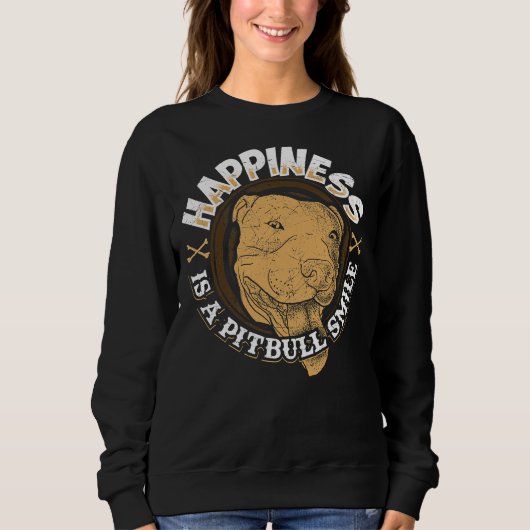 Pitbull Smile Dog Trui (Voorkant)