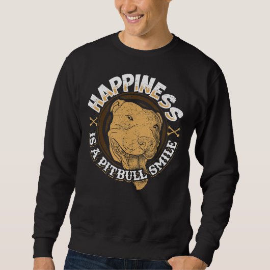 Pitbull Smile Dog Trui (Voorkant)