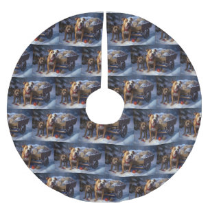 Pitbull Snowy Sleigh Kerst Decor Kerstboom Rok