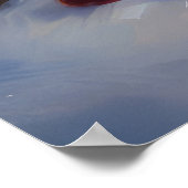 Pitbull Snowy Sleigh Kerst Decor Poster (Hoek)