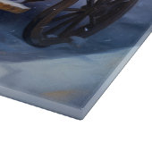 Pitbull Snowy Sleigh Kerst Decor Snijplank (Hoek)