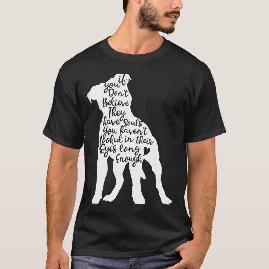 Pitbull Souls Rescue Hondenras Pit Bull Love Cute T-shirt (Voorkant)