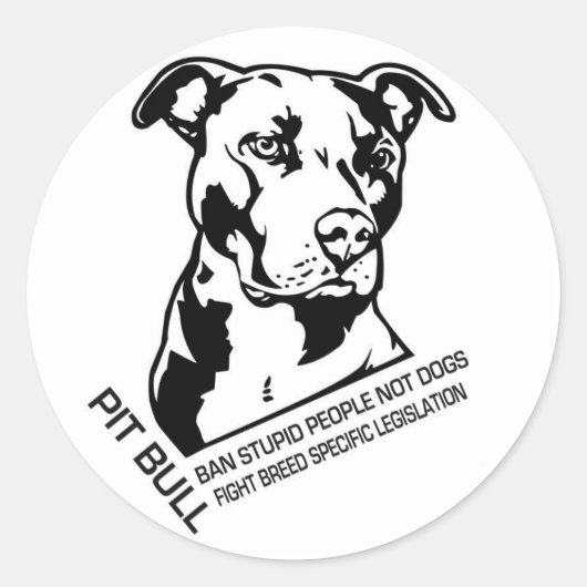 Pitbull stickers (Voorkant)