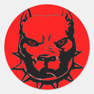 PITBULL STICKERS PKG VAN 20