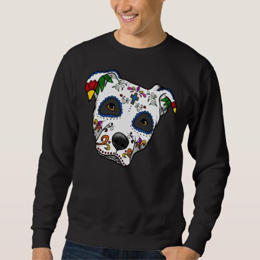 Pitbull Sugar Skull Trui (Voorkant)