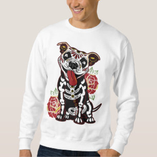 Pitbull Sugar Skull voor Vrouwen, Mannen Pitbull M Trui