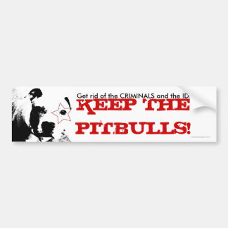 Pitbull Support Bumpersticker