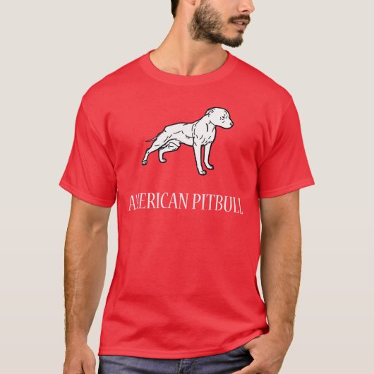 pitbull t-shirt (Voorkant)