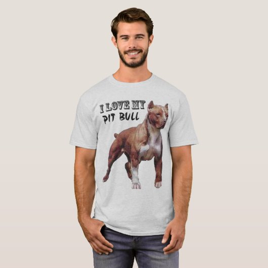 pitbull t-shirt (Voorkant volledig)