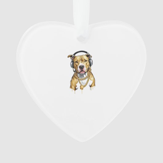 Pitbull T-shirt streetstyle Ornament (voorkant)