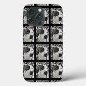 Pitbull-telefoonhuls hond zwart-wit Case-Mate iPhone case (Achterkant)