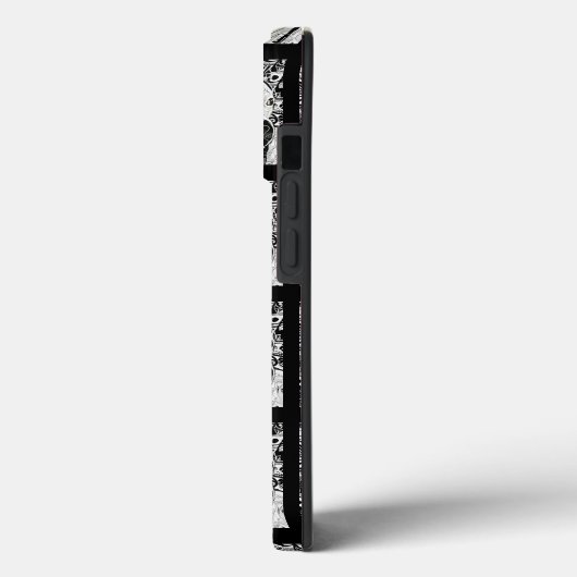 Pitbull-telefoonhuls hond zwart-wit Case-Mate iPhone case (Achterkant / Links)