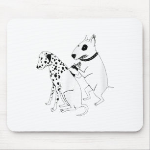 Pitbull Terrier Dog Dier Dalmatische Tattoo Puppy Muismat