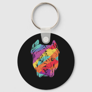 Pitbull Terrier - Dog Head Sleutelhanger
