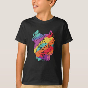 Pitbull Terrier Dog Head T-shirt