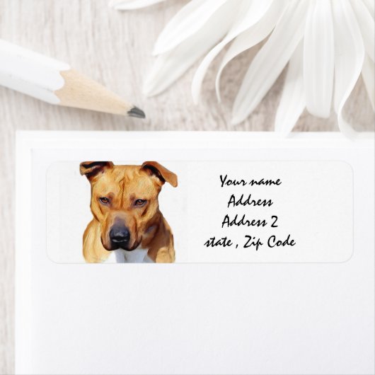 Pitbull Terrier Etiket (Insitu)