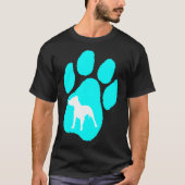 Pitbull Terrier Paw T-shirt (Voorkant)