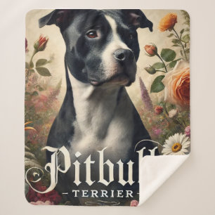 Pitbull Terrier Sherpa Blanket, Gezellig Hondenlie Deken